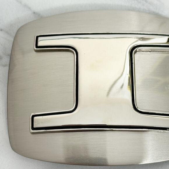 I Letter Initial Monogram Silver Tone Belt Buckle Western Style ✨ - Picture 2 of 14